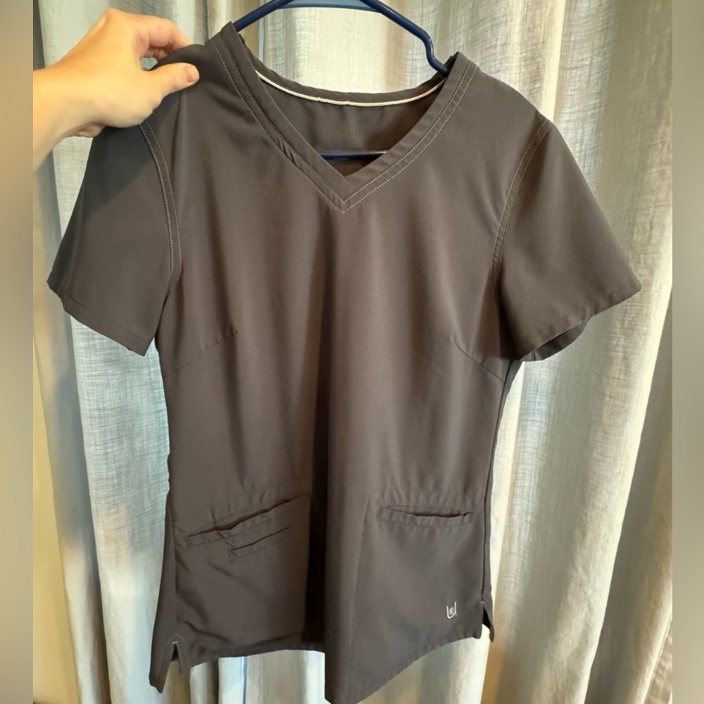Grey scrub top